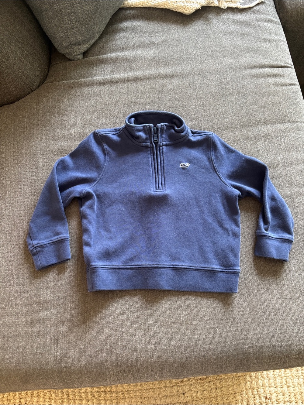 Vineyard vines 3t navy blue quarter zip pullover